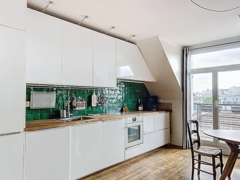 Apartment Balcony With View Of Montmartre