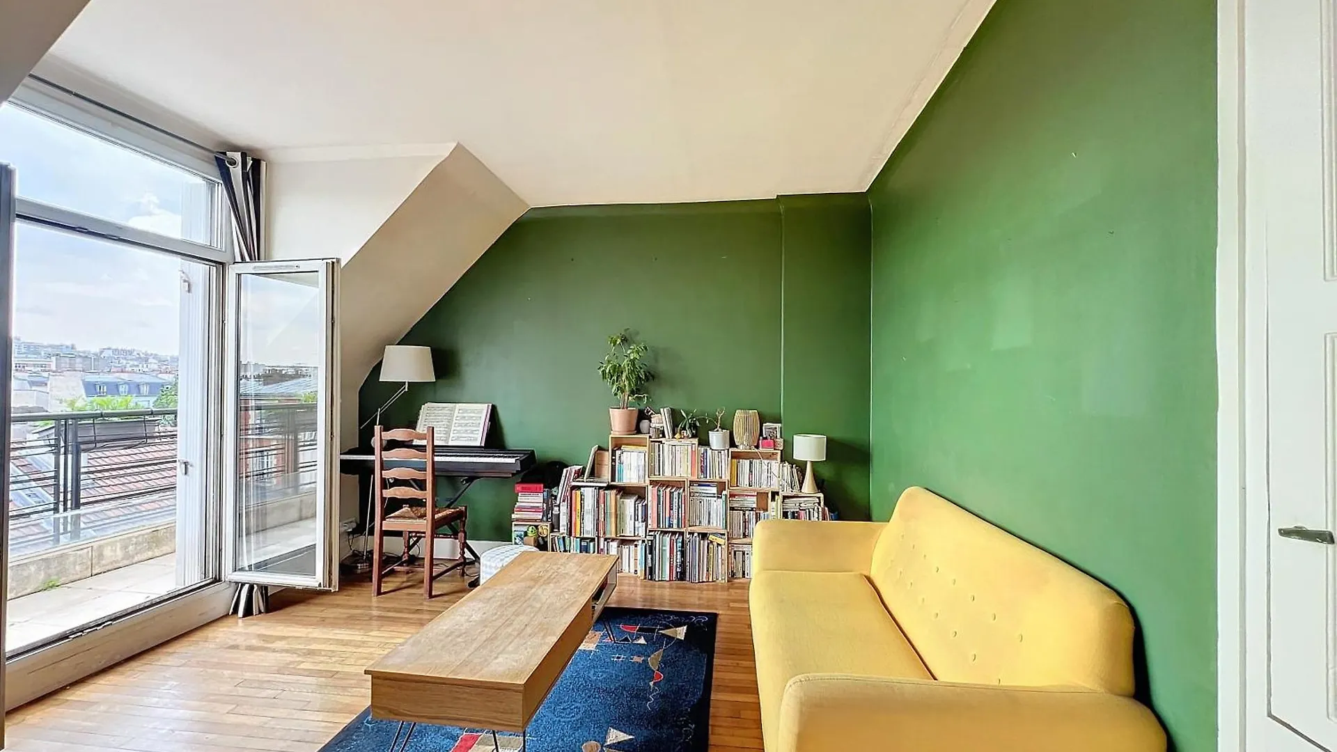 Apartment Balcony With View Of Montmartre Paris