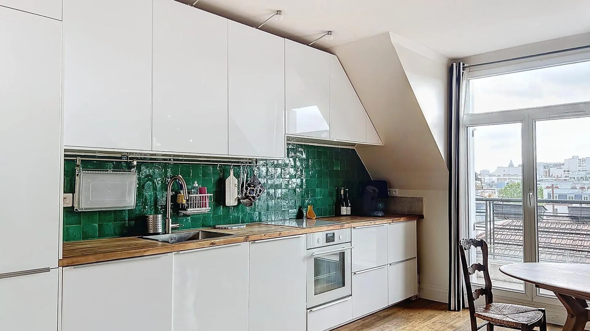 Apartment Balcony With View Of Montmartre Paris